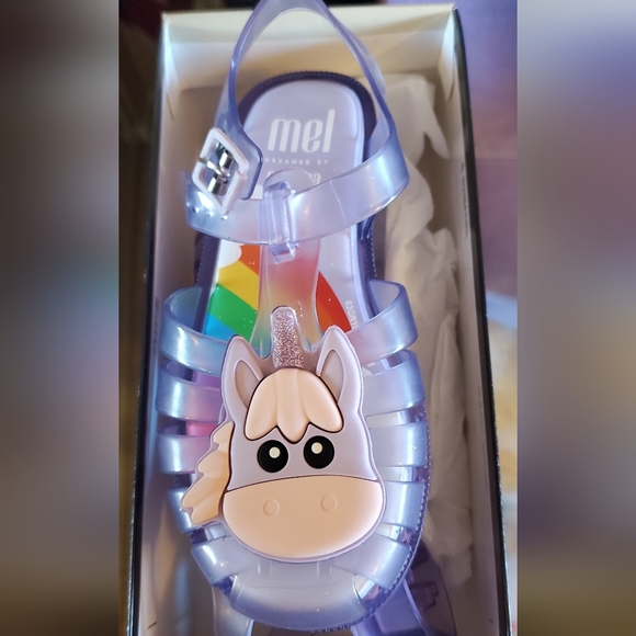 Mini Melissa Other - Mini Melissa- Unicorn Kids Jelly Sandals - Purple